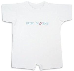 "Little Brother" Baseball Romper