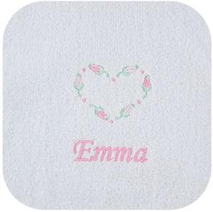 Girl's Personalized Terry Bib