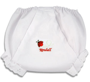 Personalized Lucky Ladybug Diaper Cover