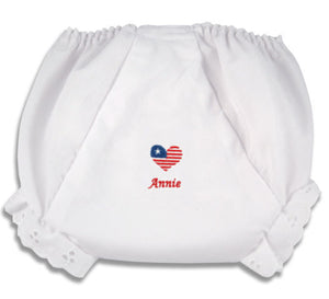Personalized Petite Patriot Diaper Cover